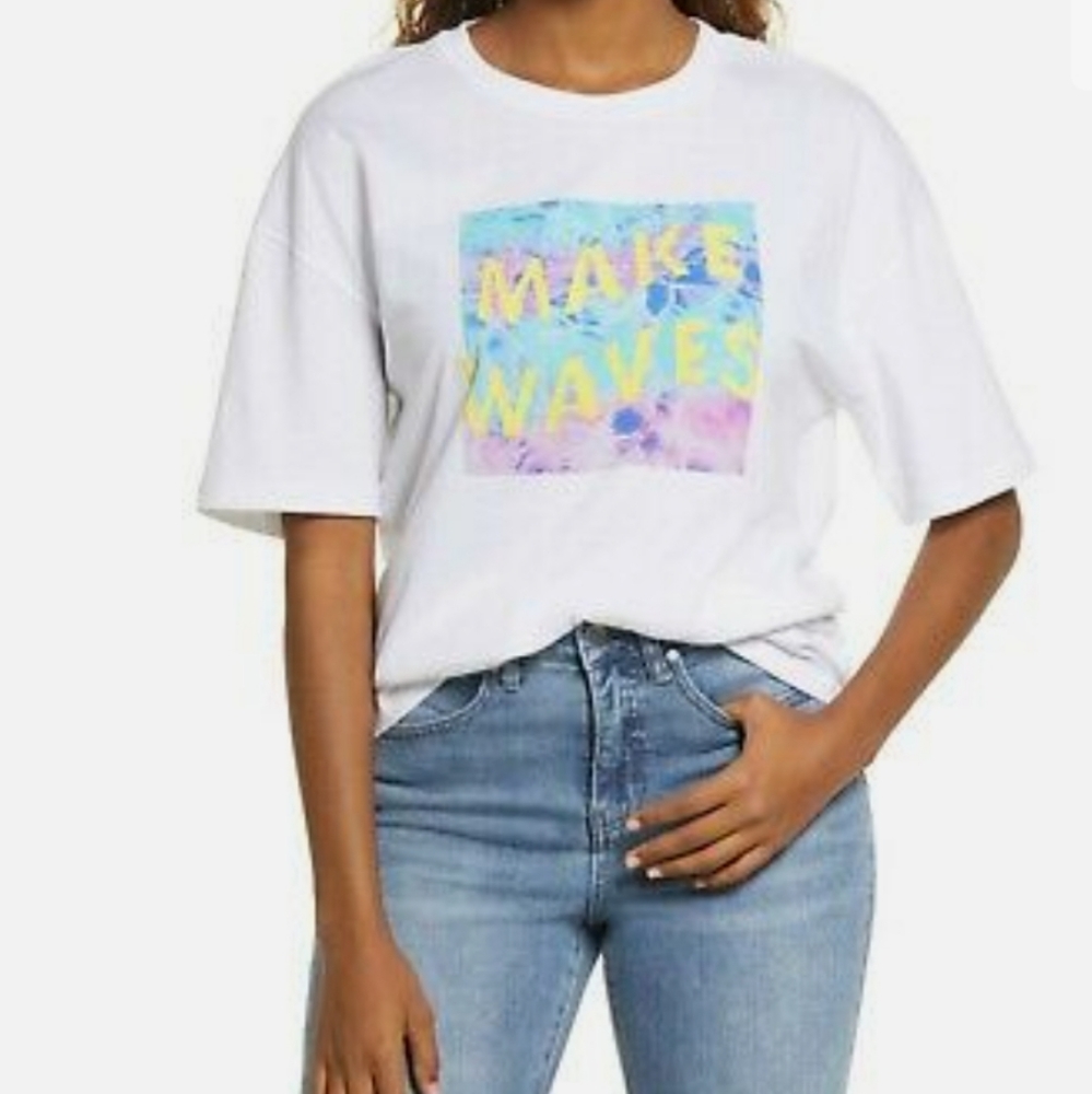 bp Make Waves oversized tee shirt